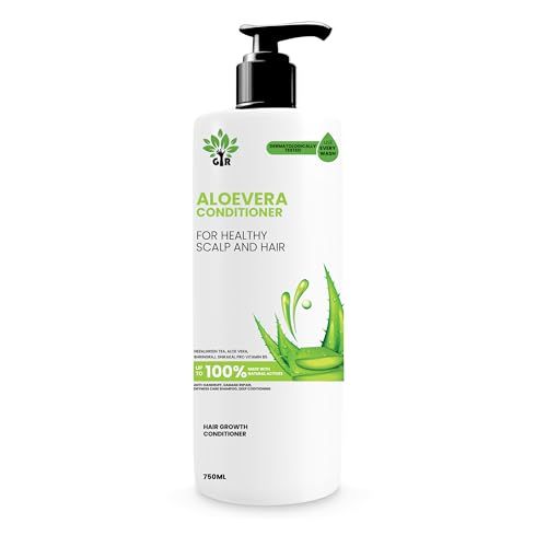 Image of GIR Aloe Vera Ayurvedic Conditioner with Aloe Vera & 21 Herbs Nourishes Scalp & Hair Paraben & Silicone Free (750 ML)