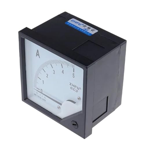 Medidor de panel analógico tipo amperímetro DC 6C2 compatible con derivación de 150A