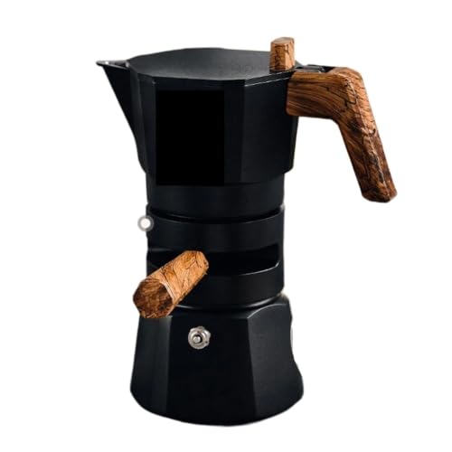 Genérico Cafetera pequeña for el hogar, olla Moka de doble válvula y temperatura constante, 120ML