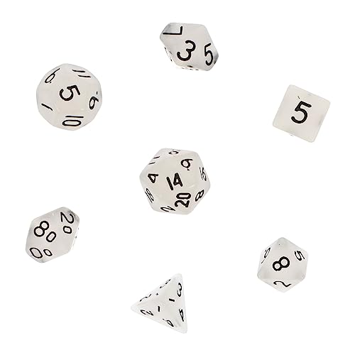 Toyvian 7 Piezas Dados Luminosos Dados De Juego Pequeño Mini Dados Accesorio De Dados Pequeños Dados De Múltiples Lados Accesorio Creativo De Dados Juego De Dados Acrílico
