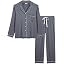 Women's Soft Bamboo Pajama Set - Button Down Long Sleeve PJ Pants Sleepwear For Comfort & Night Sweats