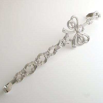 Silver Wreath Hanger - Set of 2 (Bow)