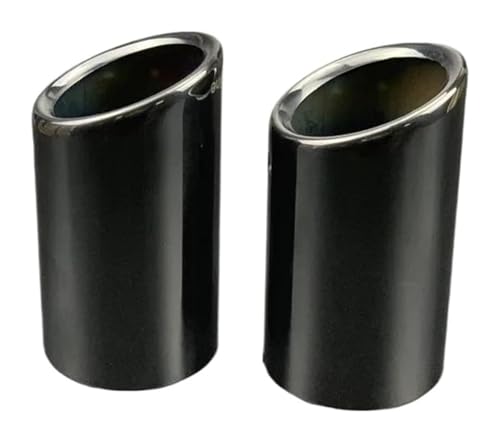 Puntas Escape Tubo De Escape Tipo C Cubierta Plateada Coche 88mm Para BMW 3 5-serie E90 E92 F30 F31 F32 F10 F11 X3 F25(A type 75mm Black)