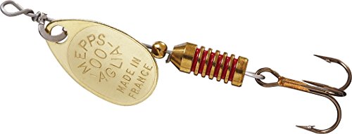 Mepp's Aglia Ultra Lite Plain Treble Fishing Lure, 1/18-Ounce, Gold
