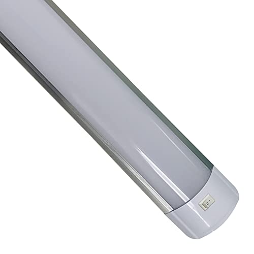 Tubos Led T8 LED ATOMANT Lampara Luminaria 120cm con interruptor. 40W. Color Blanco Frio (6500K). Tubo LED T8 Integrado. 3300 lumenes....