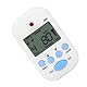 Digitales Metronom, 5-Farben-Tempo-Metronom, Mini-Metronom, Einfach zu Bedienen für Beth Trap Drum Gitarre für Klavier (White)