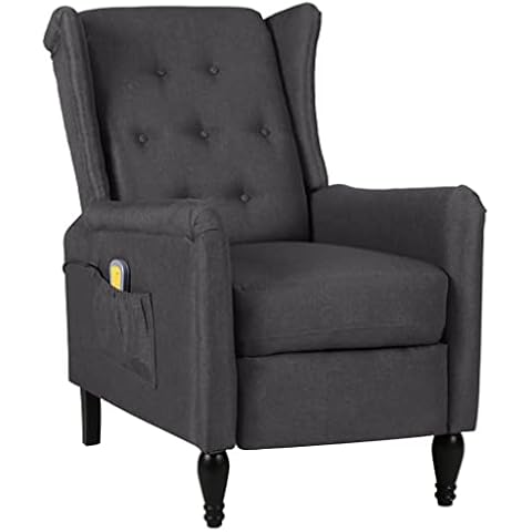 vidaXL Sillón de Masaje Eléctrico Reclinable con 4 Puntos de Masaje y Mando Cover