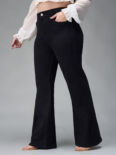 Image of Miss Chase A+ Women's Bootcut High Rise Regular Stretchable Denim Jeans