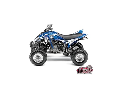 Kit Déco Quad Yamaha 350 Raptor Bleu 2005-2015 KUTVEK Graff Autocollant