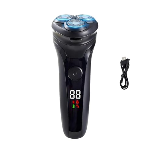 Lorrtta USB Charging Electric Razor for Men, Cordless 90-Min Runtime Electric Shaver with LED Display, IPX5 Waterproof Shavers with Pop-Up Trimmer for Smooth Shaving, Gift for Men