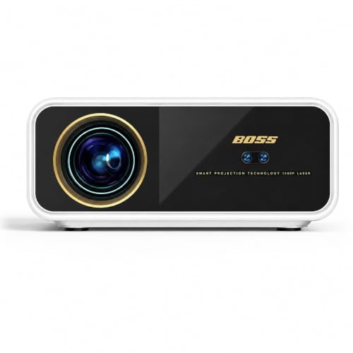 Image of BOSS A10 Ultra Smart Ai 2026 Projector | Full HD | 4K HDR Support | 2050 ANSI Lumens | QLED Display | Android TV 14 | AI Auto Focus & Keystone | Voice Control | Sealed Optical Engine