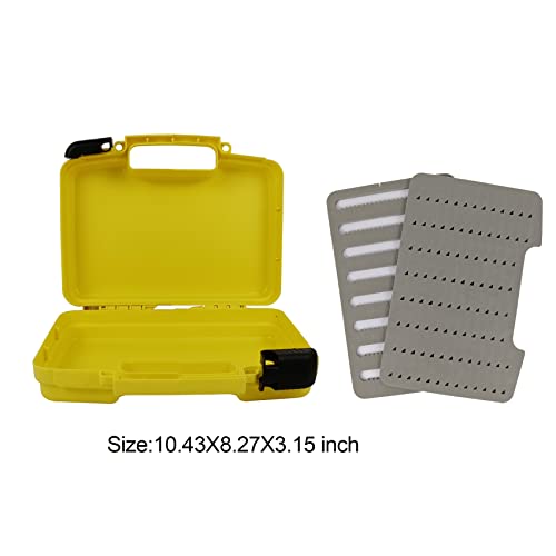 Aventik Streamer Fly Box Click Lock Large Streamer Flies Fishing Tackle Storage Trays Box Boating Hardware Box 10.43X8.27X3.15Inch(Sf1B Green) #TOP1