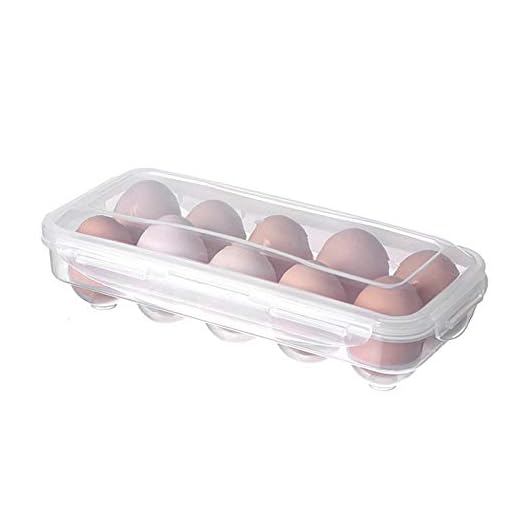 Egg Storage Box With Lid, Stackable Plastic Eggs Container Kitchen Fridge Egg Organizer, 10/18 Grid, Transparent Egg Holder For Fridge Or Kitchen Cupboard