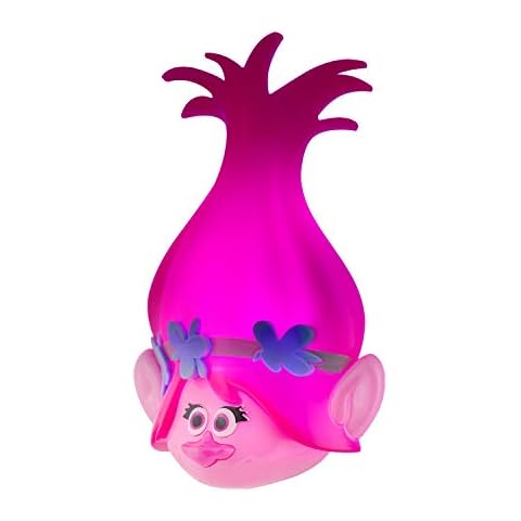 DREAMWORKS TROLLS Poppy LED Night Light, Trolls World Tour, Plug-in, Dusk to Dawn, UL-Listed, Pink Glow, Ideal for Bedroom, Nursery, Bathroom, 43741 Cover
