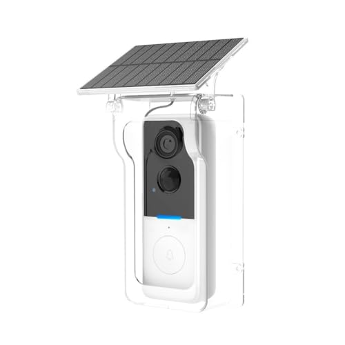 NINMORTH Timbre inalámbrico con cubierta solar, videoportero 1080P, IP65 impermeable, detección de movimiento para Tuya