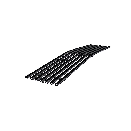 Image of APS Compatible with Chevy Silverado 2500 HD 3500 HD 2015-2019 Lower Bumper Black Billet Front Grill Grille Insert C66319H