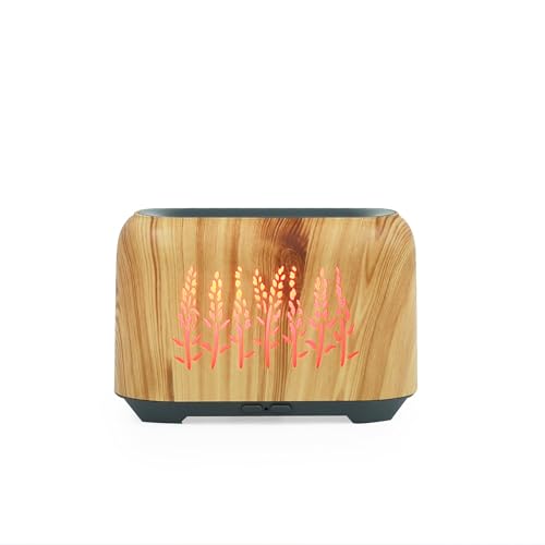 Difusor aromático eléctrico ThreeH 150ml diseño llama con luz LED