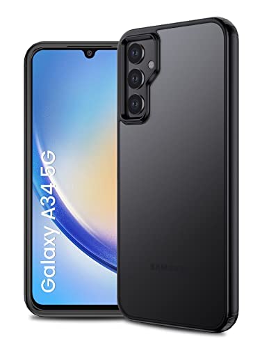 Golden Sand Samsung Galaxy A34 5G Back Cover | Semi Transparent PC Shock Proof Hard Case, Frosted Black (Not for Samsung Galaxy A35) (B0C466BS2F) Amazon Price History, Amazon Price Tracker