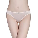 Forever Angel Women's 100% Silk Knitted Lace Panties