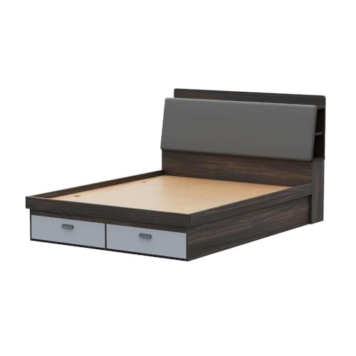 Image of Wakefit Atlas Queen Storage Engineered Wood Bed-Wyoming Maple