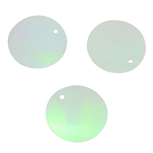 E-outstanding 300PCS PVC Craft Loose Sequins Flat Round Sequin Paillettes for DIY Decoration Garment Embroidery, Multi