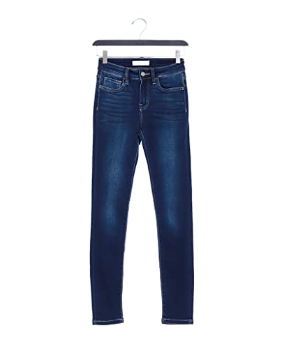 Flying Monkey Dark Blue Fading Skinny Jeans Mid-Rise