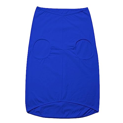 Image of Dog T-Shirt Cali Skater Printed Round Neck Sleeveless Tank /Tee Comfort, Breathable, Lightweight Dog Clothes /Apparel for Small /Medium and Big Dogs Breeds.(Royal Blue /L)