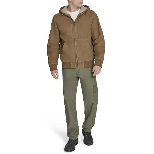 Image of Levi's Men's Workwear Cotton Canvas Hooded Bomber Jacket
