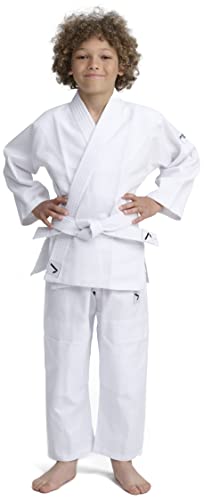 IPPONGEAR Unisex Jugend Beginners 2 Kinder Judoanzug, Weiß, 130...