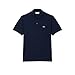 Lacoste Men's Classic Fit L.12.12 Light Piqué Polo Shirt, Navy Blue, Large