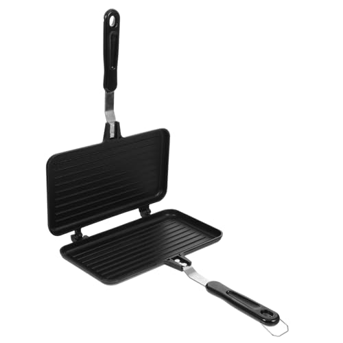 GLEAVI Double Sided Non Stick Sandwich Pan Multipurpose Baking Tool for Grilled Sandwiches Toast and Breakfast Kitchen Baking Pan for Easy Operation and Storage