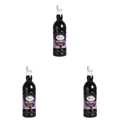 Image of SHREEJI Kala Khatta Syrup Mix with Water for Making Juice Pet Bottle,Liquid, 750 (Pack of 3)