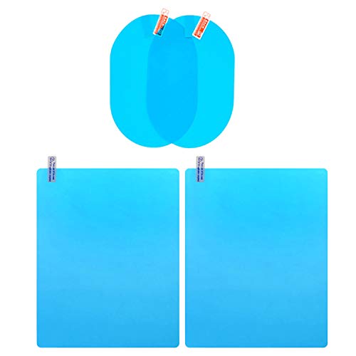Anti Fog HD Rainproof Film with Nano Coating, Rear View Mirror and Side Window Protective Film Set