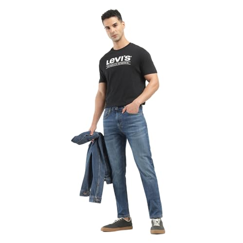 Image of Levi's Men's 512 Mid Rise Fitted Jeans Indigo