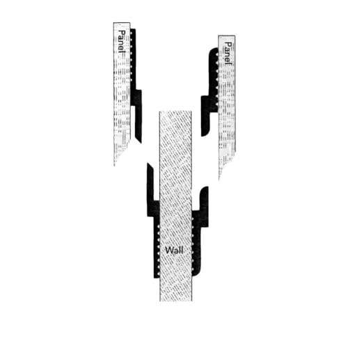 Image of Outwater 46 inch Length 2 Pack Mill Finish Aluminum Z Panel Hanger Clip