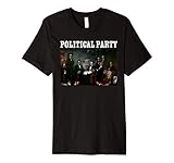 Political Party Abe Lincoln Founding Fathers Beer Drinking Premium T-Shirt