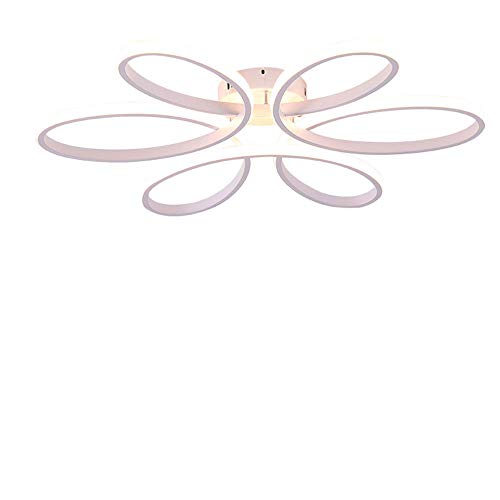 LightInTheBox Floral Flush Mount 90W Modern Contemporary LED Chandelier Ceiling Light Fixture Diameter 29.5 Inch for Living Room Bedroom Dining Room Study Room Office Kids Room (White)