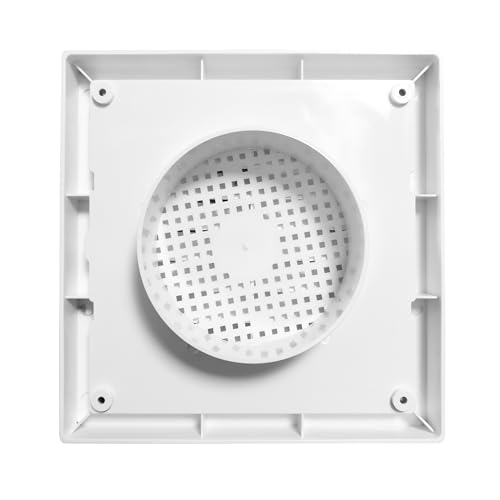 Image of 4 Inch Vent Cover /Ventilation Vent Cover /Chimney Pipe outer Vent Cover /Used for Anti Cockroach, Lizards, Insects, 100 mm Exhaust Fan Cap Chimney Pipe Cowl (ABS WHITE, 4 INCH)