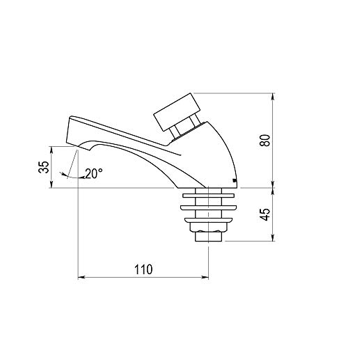 PRESTO 605 PLUS Robinet automatique pour lavabo de salle de bain