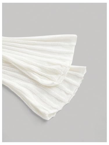 Floerns Women's Open Front Long Cardigan Bell Sleeve Ribbed Knit Sweater with Pockets3