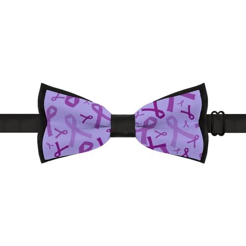 GoasNei Epilepsy Awareness Day 2023 Bow Tie for Men Adjustable Necktie Funny Tie Neck Ties for Weddings Party