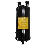 Refrigeration Research 3704 Refrigerant Suction Line Accumulator 1 5/8 in. Connections - 6 in. OD x 24.8 in. Tall Max 20.1 Lbs R410a
