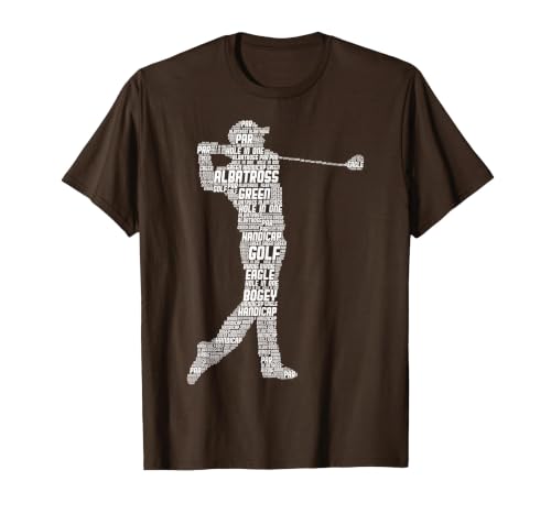 Golf Golfer Golf Player Men Children Boys T-Shirt, Men, Brown, 3X-Large