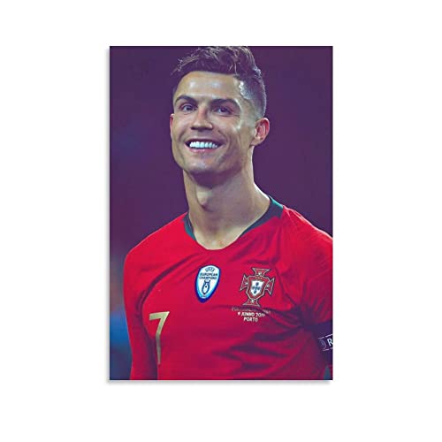 BESHU Cristiano Ronaldo Poster sur toile Motif footballeur portugais 2