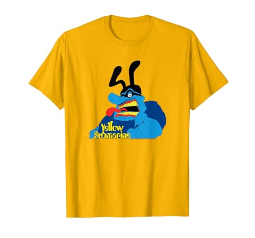 The Beatles - Yellow Submarine - Blue Meanie T-Shirt, Men, Golden Yellow, Medium