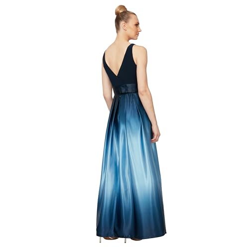 Image of S.L. Fashions Women's Sleeveless Long Satin Mother of The Bride Dress with Pockets, Formal Party Gown