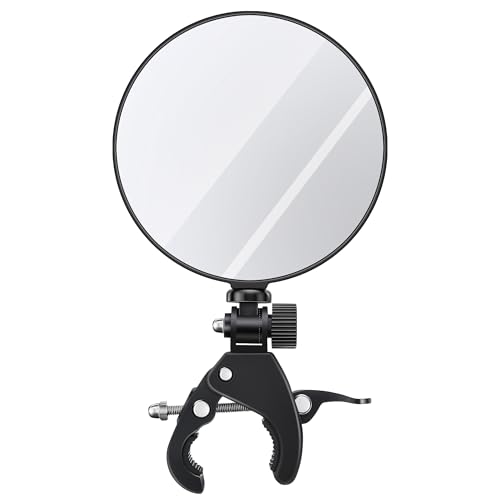 4.9" Large Expandable Inspection Mirror, 180°Tilt &amp; 360°Rotate for Roof