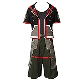 Kingdom Hearts 3 Cosplay Sora Costume Carnival Party Clothing with Necklace Shirt Shorts Pants Belt (Custom Made)