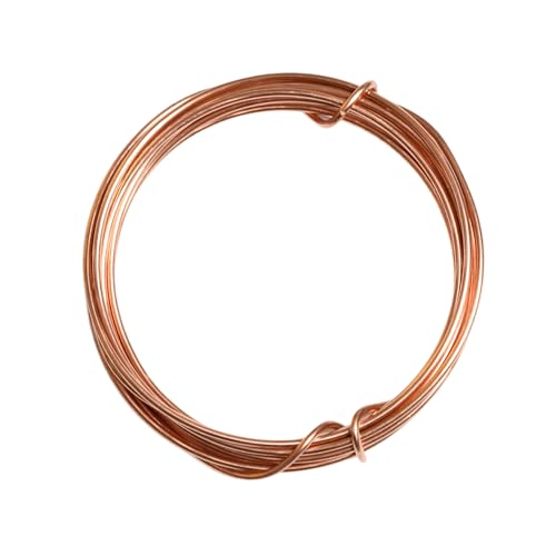 Bare Copper Wire 1mm and 2mm Flexible 18 Gauge / 12 Gauge Craft Wire for Jewellery Making Sculpting Floristry DIY Repairs and Electroculture Gardening (1mm 2.5M 8.2FT)