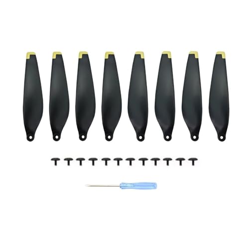 Hélice de rechange pour Mini 4 Pro 6030F - Pack de 8 pièces noir et or